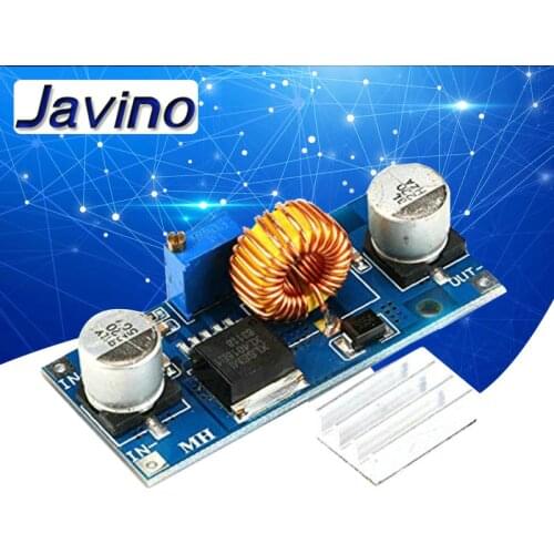 5A XL4015 DC-DC 4-38V to 1.25-36V 24V 12V 9V 5V Step Down Adjustable Power Supply Module LED Lithium Charger With Heat Sink diy