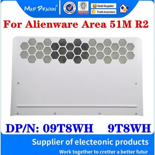 New Original 09T8WH 9T8WH For Dell Alienware Area 51M R2 Laptop Access Panel Door Cover Bottom Cover Base Lid Back Shell White