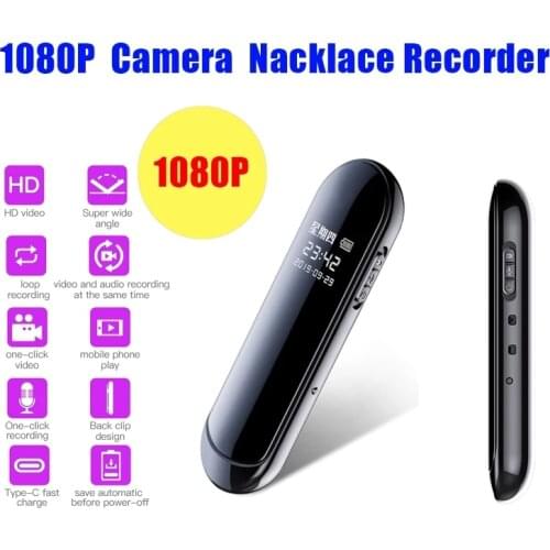 New Arrival Awesome Mini FHD Camera With Display Back Body Clip Design Video Voice Recorder Wearable Sport DV DVR Metal