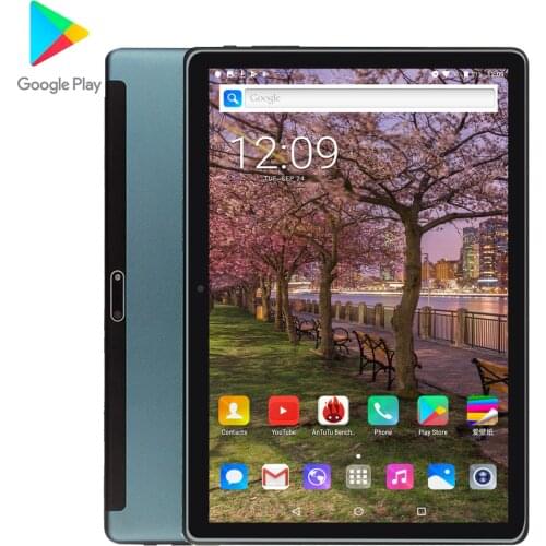 Full Size Glass Screen Tablet 10 inch Android 9.0 1280*800 IPS 5.0MP GPS WiFI Tablets pc Dual Camera Dual SIM CARD 10.1 32GB ROM