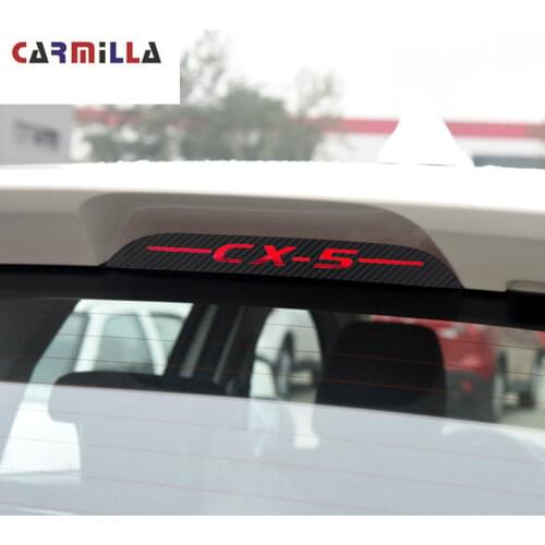 Car Styling Stickers for Mazda Cx-5 Cx5 CX 5 2012 - 2019 Additional Brake Light Sticker Carbon Fiber High Mount Stop Lamp Cover