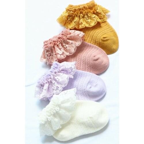 6M-5Years Thin Infant Baby Girl Kid Sock Frilly Lace Socks Ankle Summer Sock Princess Socks