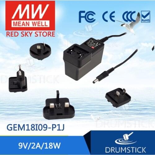 Prosperity MEAN WELL GEM18I09-P1J 9V 2A meanwell GEM18I 9V 18W AC-DC High Reliability Interchangeable Medical Adaptor