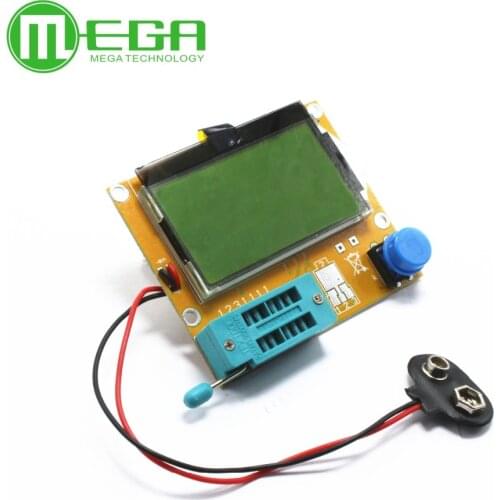 1pcs LCR-T4 Mega328 Transistor Tester Diode Triode Capacitance ESR Meter MOS/PNP/NPN L/C/R Well Working