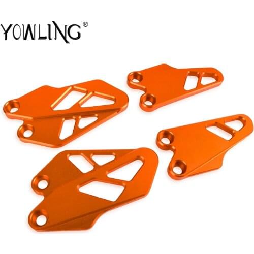 Motorcycle Front Rear Heel Protective Cover Guard Foot Flanks FOR 125DUKE 250DUKE 390DUKE 2017 2018 2019 Motorbike Accessories