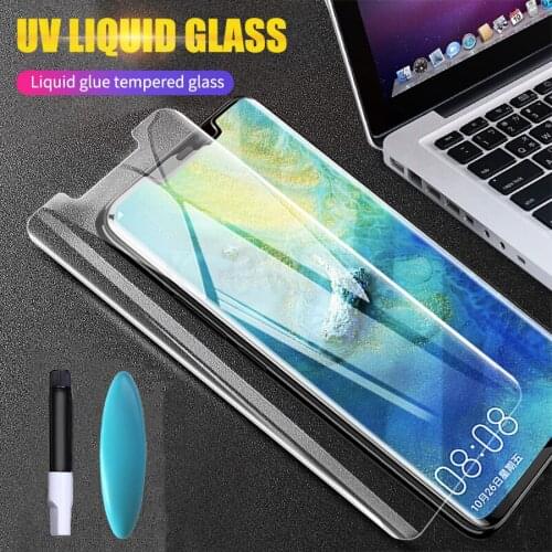 UV Full Glue Screen Protector Film For Samsung Galaxy S8 S9 S10 Plus S10 5G Tempered Glass Note 8 9 S6 Edge S10 Protective Glass