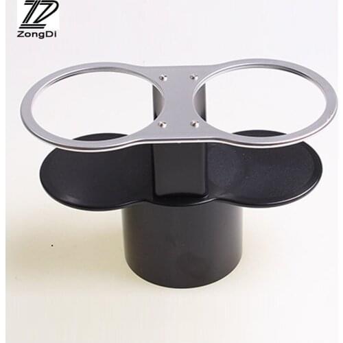 ZD 1Pc Car water cup holder Double mouth for Peugeot 3008 308 207 407 Nissan Juke X-Trail Hyundai I30 Ix35 Accent Creta 2017