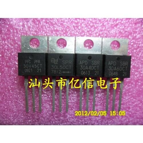 100% New&original PFR30V45CT SPR30L50CT SBR30A40CT SBR30A60CT In Stock