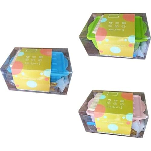 12 Ice Cream Molds with 50 Sticks, 50 Bags, 50 Sealing Lines, Silicone Funnel and Cleaning Brush