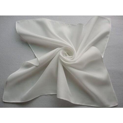 15pcs white color 80S Mulberry silk and pure cotton blended used as pocket towel\ embroidery\DIY hand-painted handkerchief