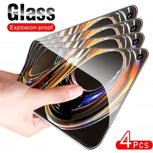 4Pcs HD Full Cover Protective Tempered Glass Film For Realme 8i Phone Screen Protector Glasses For Realmy Realme8i 6.59inch 2021