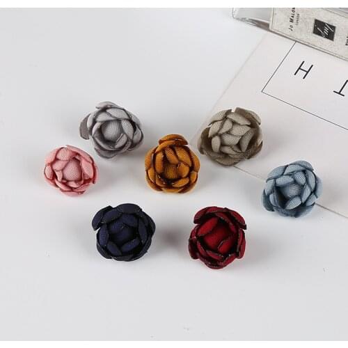 50pcs/lot Curling burned bud flowers 3cm Fashion Hair Accessories DIY Accessory Boutique Wedding decoration flower hair bow