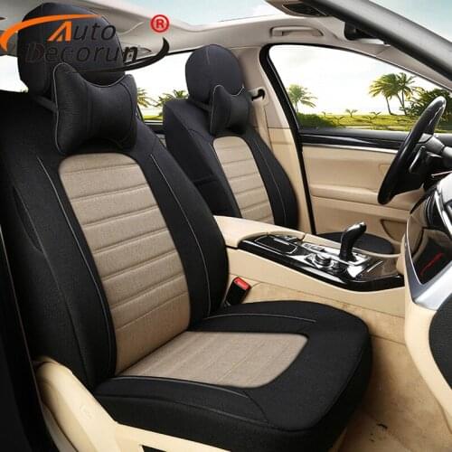 AutoDecorun Dedicated Flax Seat Cushion for Audi A5 Car Seat Covers Set Accessories Cars Seat Cushion Support Covers Car Styling