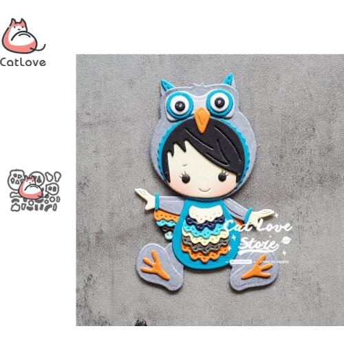 Catlove Owl Baby Animal Metal Cutting Dies Scrapbooking Mold Stencil Die Cuts Card Making DIY Craft Embossing New Dies For 2020