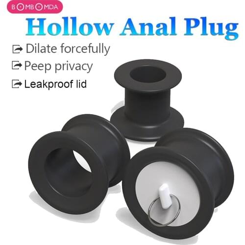 Enema Anal Dilator Hollow Anal Plug Douche Anal Extender Sex Toys For Gay Butt Plug Peep Vagina and Aual Erotic Intimate Goods