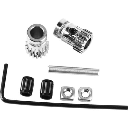 Cloned Btech Dual Gears Extrusion Wheel for Prusa i3 MK2/MK3 3D Printer DIY Parts