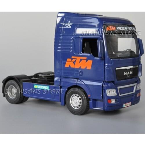 Joy City 1:32 Scale Diecast Metal Truck Model Toys Man TGX Tractor Vehicle Miniature Replica Collection