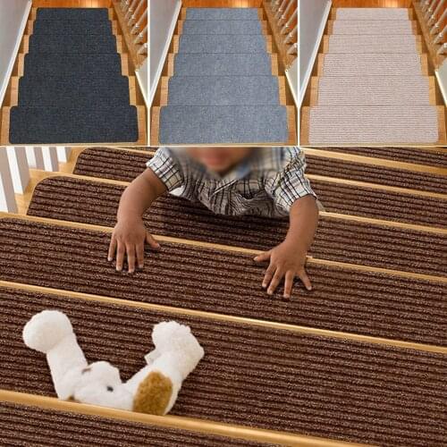 1Pcs Stair Tread Carpet Mats Floor Mat Door Mat Step Staircase Non Slip Household Pad Protection Cover Pads Home Decor 4 Colors