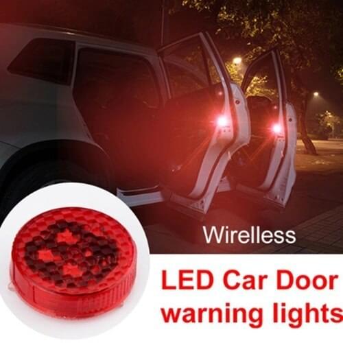 Red LED Car Door Warning Light Opened Safety Magnet Decorative Indicator Avoid Crash Strobo Flash Signal Light