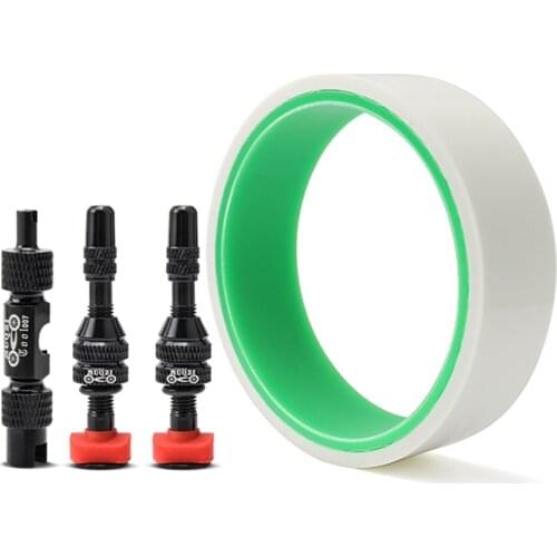 Bicycle Tire Tape Tubeless Tire Pads Bike Tubeless Presta Valve Rim Tape Rim Sealing Multi-specification Tubeless French Valve