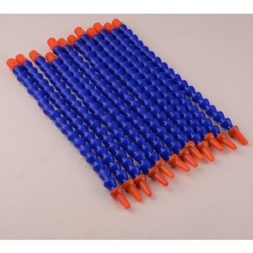 LETAOSK 12pcs 1/4" 300mm Plastic Flexible Water Oil Coolant Pipe Hose Round Nozzle forFor CNC Machine Lathe Milling Cooling Tube