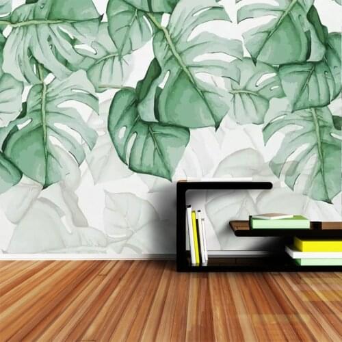 Leaf Nature Mural Wallpaper 3d Wallpapers for Living Room Wall Papers Home Decor Paper Self Adhesive Murals Roll Vinyl Wallpaper