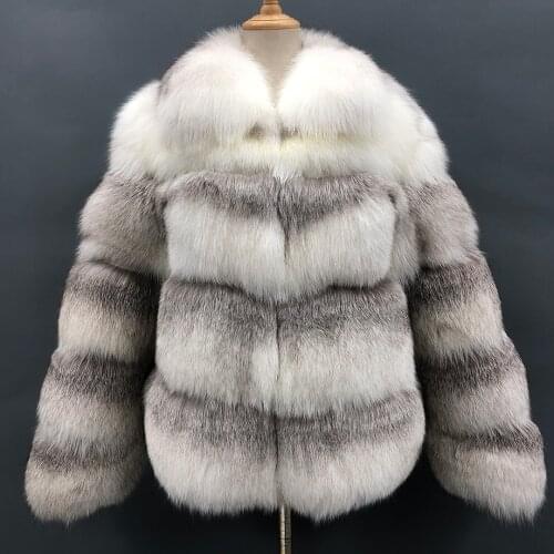 New Fashion Winter Fur Jacket Women Natural Fox Fur Coat Short Style Real Fur Coat for Lady