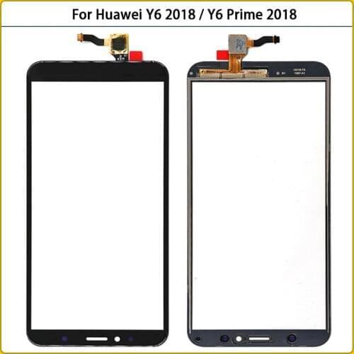 New Y6 TouchScreen For Huawei Y6 2018 / Y6 Prime 2018 Touch Screen Panel Digitizer Sensor Lcd Front Outer Glass Replacement
