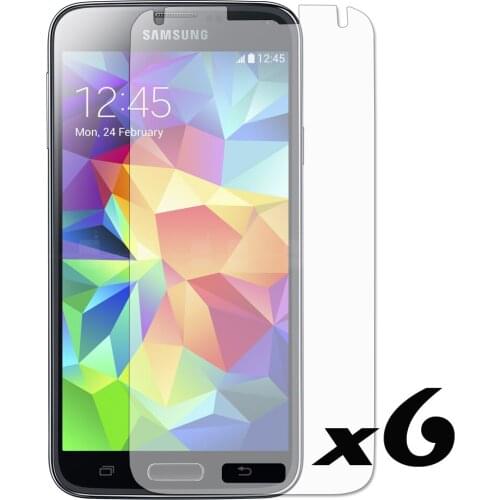 New 6X Clear Film LCD Screen Protector Guard Cover For Samsung Galaxy S5 i9600 G900 SM-900