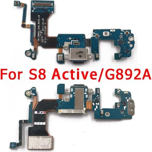 Original USB Charge Board for Samsung Galaxy S8 Active Charging Port For G892A PCB Connector Flex Cable Replacement Spare Parts