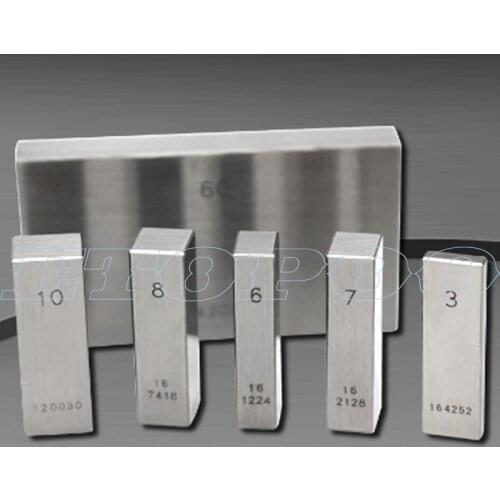 10mm, 20mm, 30mm, 40mm, 50mm Precision Block Gauge Measure Gage Block Steel Square Gage Measure vernier caliper micrometer