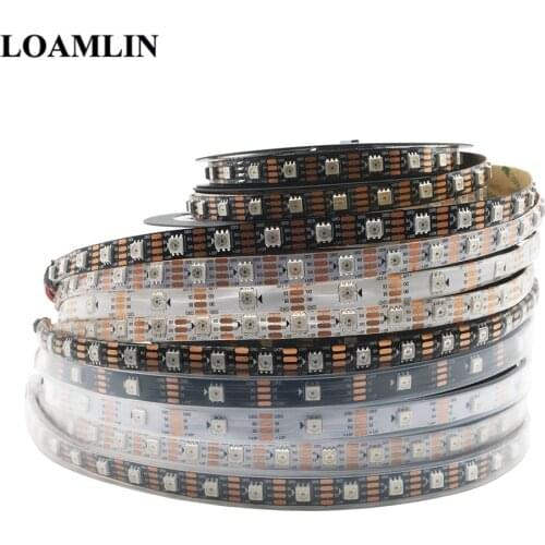 1~5m WS2815 DC12V (WS2812B/WS2813) RGB LED Pixels Strip Light Individueel Adresseerbare LED Dual-Signaal 30/60/144 Pixels/Leds/m