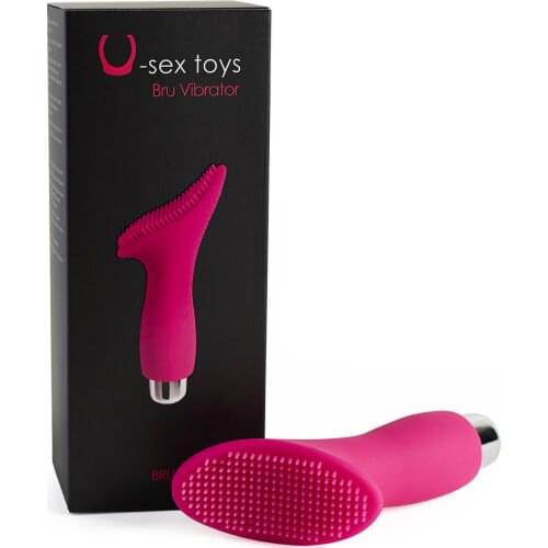 U-body BRU VIBRATOR, massager and intimate VIBRATOR soft silicone, pink