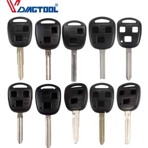 VDIAGTOOL 2 3 Buttons REMOTE KEY FOB CASE for TOYOTA CAMRY RAV4 Corolla PRADO YARIS Dropship TOY48/TOY43/TOY47/TOY41