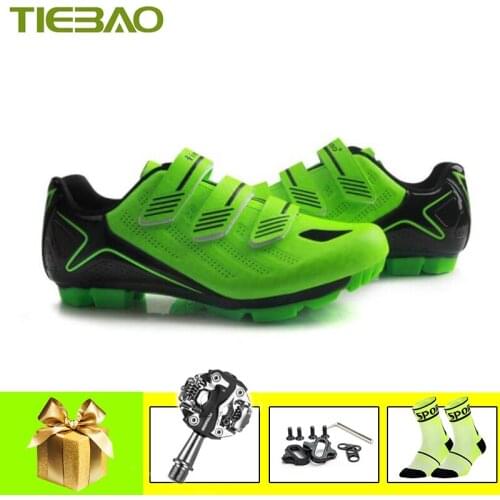 Tiebao Sapatilha Ciclismo Mtb Men Bicycle Riding SPD Pedals Mountain Bike Shoes Self-locking Chaussures Vtt Homme Sneakers