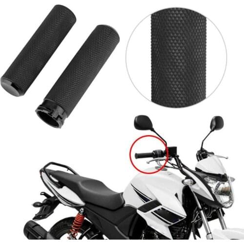 VODOOL 1 Pair Motorcycle Handlebar Grip Rubber Motorbike Hand Grips For Harley Sportster Softail Motor Handle bar Accessories