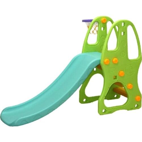 XIANGYU tower 2 in 1 slide with basketball hoops for kids (size: 150x100x100cm)