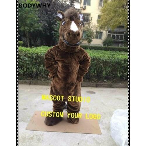 Horse Mascot Costume Cosplay Party Game Dress Unisex Advertising Halloween Adult Interesting Funny Cartoon Character Clothing