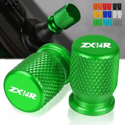 ZX-14R Motorcycle CNC Vehicle Wheel Tire Valve Air Port Stem Cap Cover Plug FOR KAWASAKI ZX1400 ZX14R ZZR1400 ZZR 1400 2006-2016