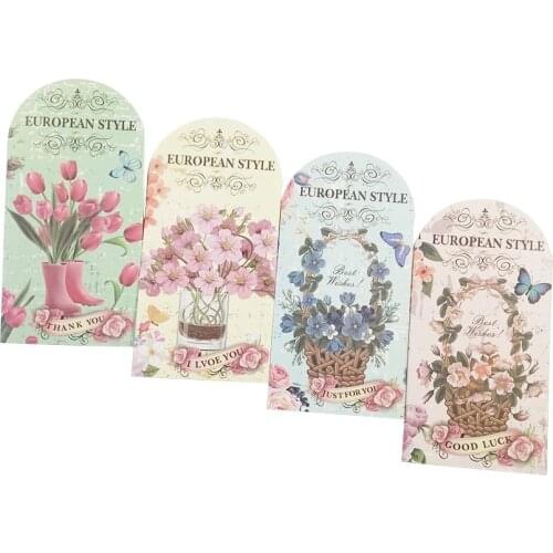 1 Pcs/lot Heteromorphism Colorful Flowers Postcard Greeting Card Christmas Birthday Card Paper Bookmark Stationery