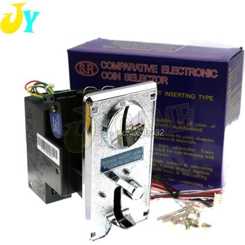 10PCS CPU Front Inserting Type Coin Acceptor Coin Mechanism Vending Machine For Slot Game Arcade Game Machine