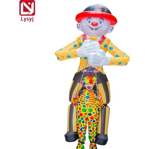 3D Cartoon Clown DIY Walking Dance Playground Performance Inflatable Air Model