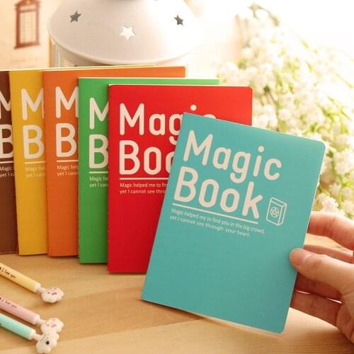 4pcs BZNVN JB33 South Korea stationery new Magic Book diary A6 soft copy Notebooks Journals