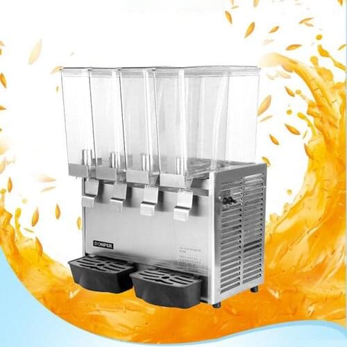 Cold drink machine 8L*4 four-cylinder beverage machine Commercial hot cold automatic spray milk tea juice machine
