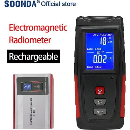 Electromagnetic Radiation Detector Tester Radiometer Dosimeter Electromagnetic Wave Radiation Monitor for Pregnant Woman