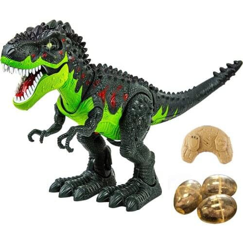Dinosaur LED Luminous Toy Walking Roaring Realistic Animal Remote Control Simulation Robot for Kids