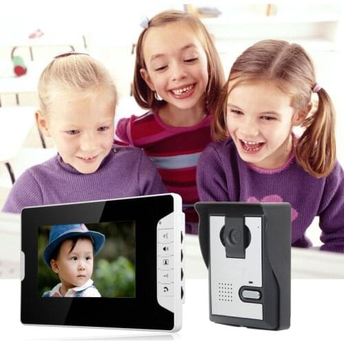 Home 7" LCD Monitor Speakerphone Intercom Color Video Door Phone Doorbell Access Control System