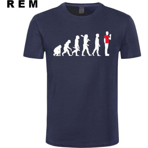 REM Sheldon Evolution T-shirts Men Summer The Big Bang Theory Tshirt Cotton Short Sleeve Brand Male Clothing