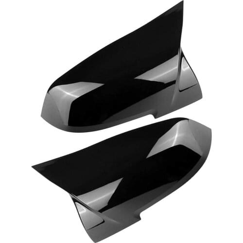 Car Side Mirror Caps Black ABS Achteruitkijkspiegel Covers Wing Spiegel Caps Bright Black For1/2/3/4 Series Auto Accessoires New