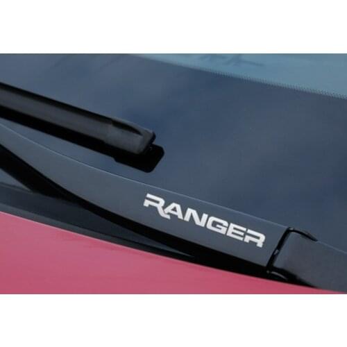 Metal emblem Auto Decor Decals Reflective Car Window Wiper Stickers For Ford Ranger Mustang Fiesta Fusion Mondeo Car Accessories